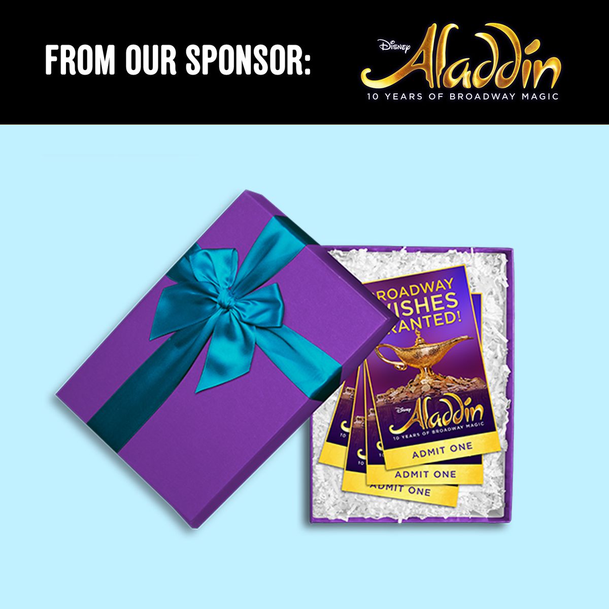 Tickets to ALADDIN on Broadway