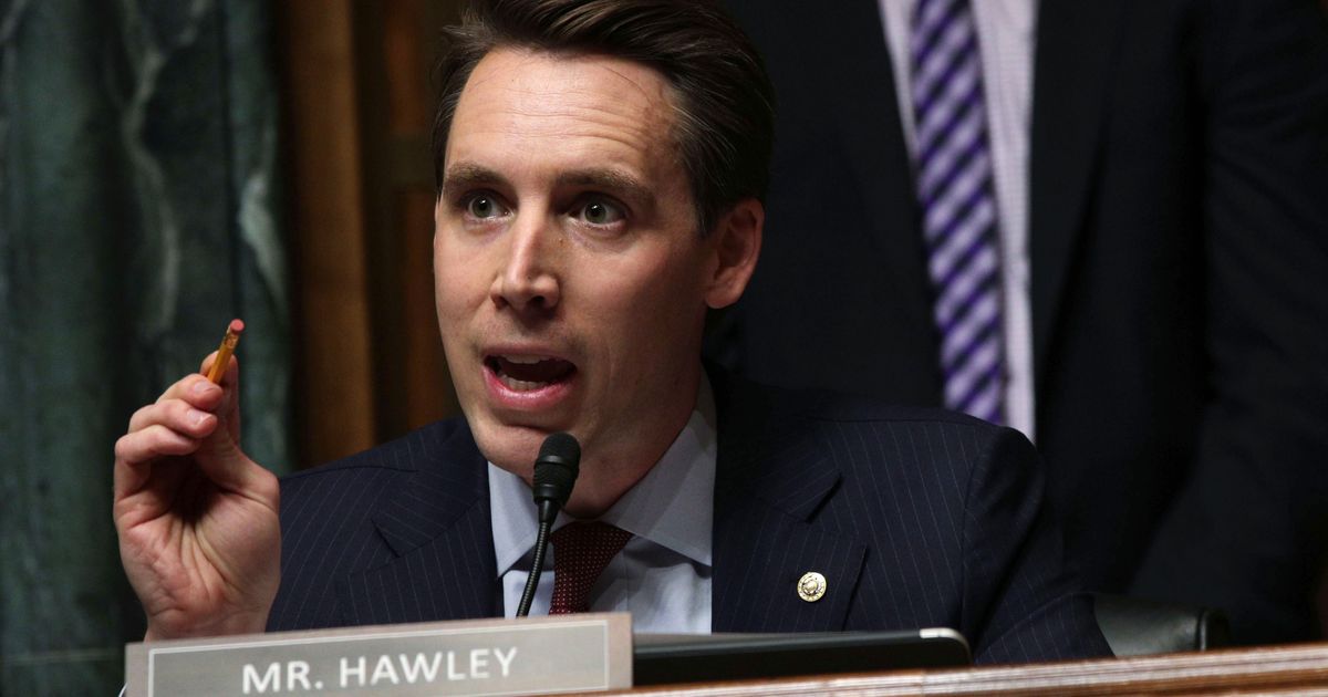 Smug Elitist Senator Hawley Attacks Humble Journalist smug elitist senator hawley attacks