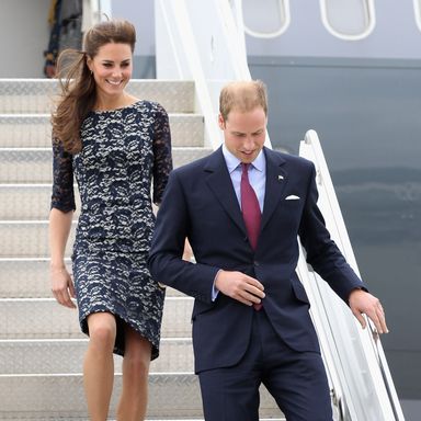 OTTAWA, ON - JUNE 30:  Prince William, Duke of Cambridge and Catherine, Duchess of Cambridge arrive at Macdonald-Cartier International Airport on June 30, 2011 in Ottawa, Canada. The newly married Royal Couple have arrived in Canada today for their first joint overseas tour. Ottawa is the start of a 12-day visit to North America which will take in some of the more remote areas of the country such as Prince Edward Island, Yellowknife and Calgary. The Royal couple will also join millions of Canadians to take part in tomorrow’s Canada Day celebrations which mark Canada’s 144th Birthday.  (Photo by Chris Jackson/Getty Images)