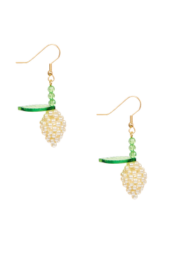 Susan Alexandra Lemon Meringue Fruit Earrings