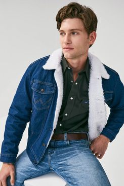 Wrangler Western Sherpa Lined Denim Jacket