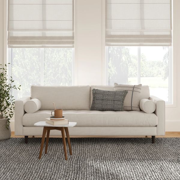 Article Sven 88-Inch Tufted Sofa in Biscuit Cream