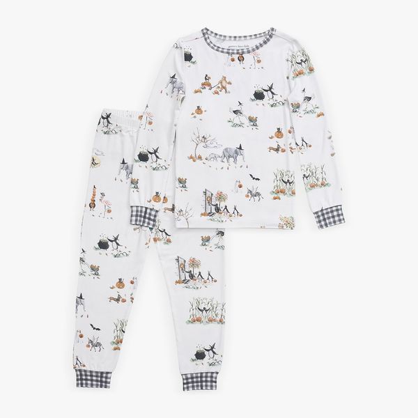 Riley Sheehey Halloween Bamboo Viscose Tight Fit Kid Kid Pajama Set