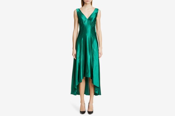 Sies Marjan High/Low Satin Dress