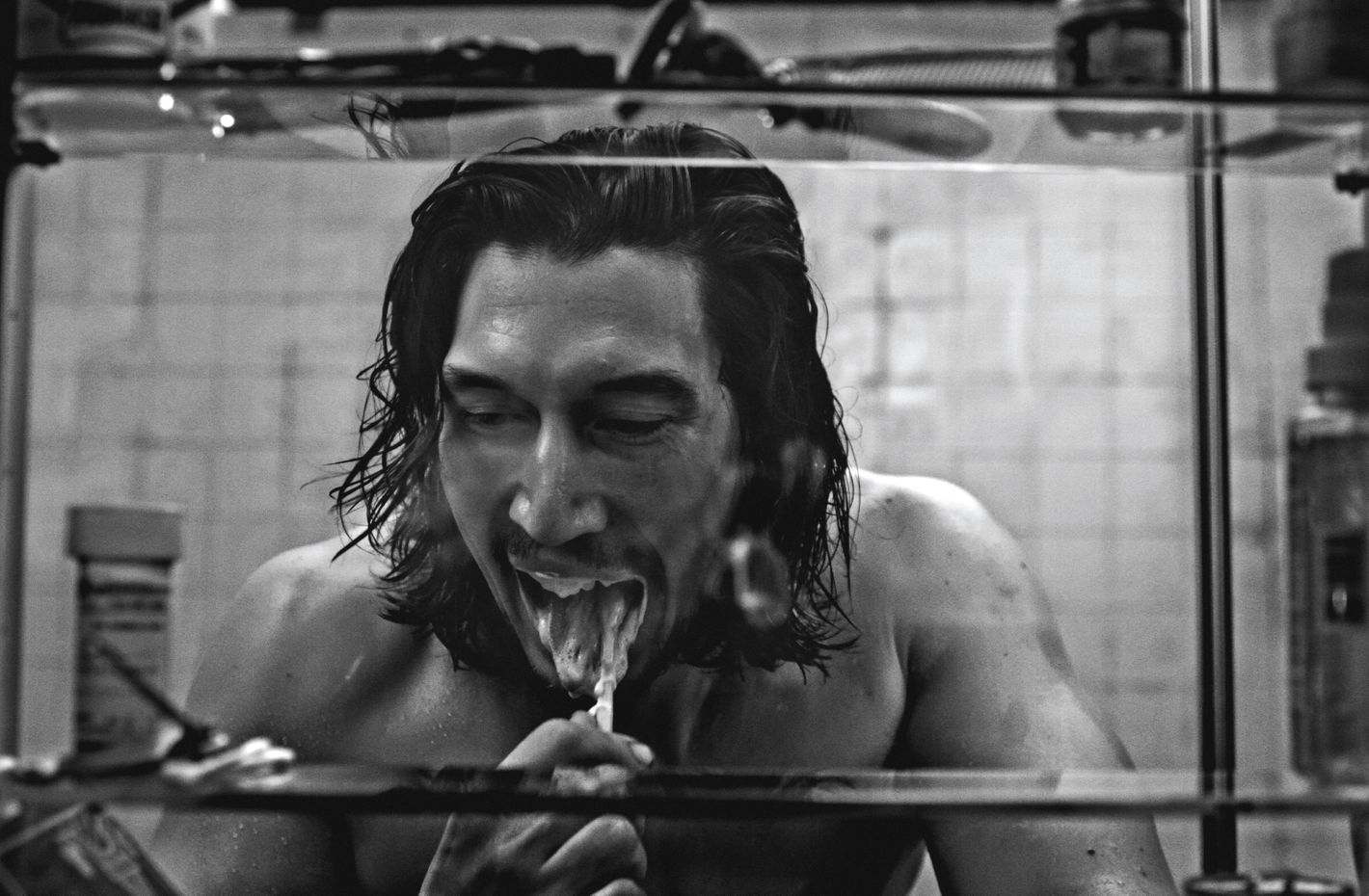 Please Pray For Adam Driver Whose Interview Photo Shoot Took Place In An Abandoned Toilet Dungeon