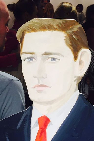 An Alex Katz in the crowd.