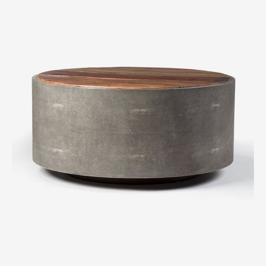 Fernando Metal Drum Coffee Table - Coffee Table Design Ideas