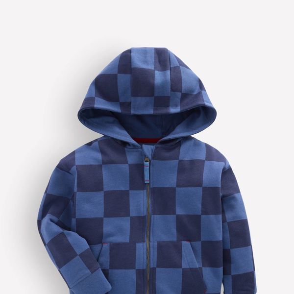 Boden Kids’ Printed Zip-through Hoody