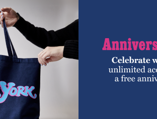 Anniversary Sale: Celebrate with $20 off unlimited access, plus get a free anniversary tote.