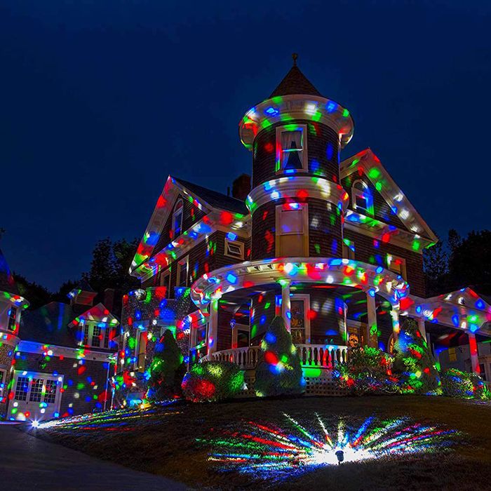 christmas light house projector