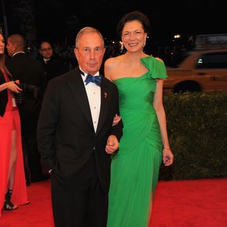 New York City Mayor Michael Bloomberg and Diana Taylor attend the 