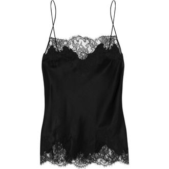 Lace Camisole + Short // Black + White (5XL) - Celino Lingerie