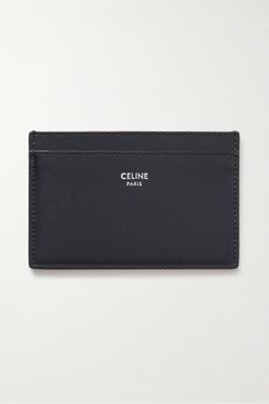 Celine Homme Logo-Print Textured-Leather Cardholder