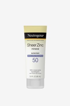 Neutrogena Sheer Zinc Dry-Touch Sunscreen, 3 OZ, SPF 50