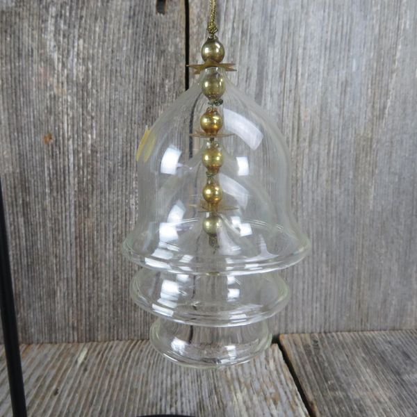 Vintage 3-Tier Glass Bell Ornament