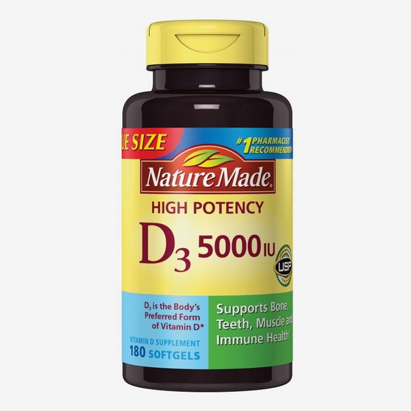 Nature Made Vitamin D3 5000 IU Ultra Strength Softgels, 90 Count
