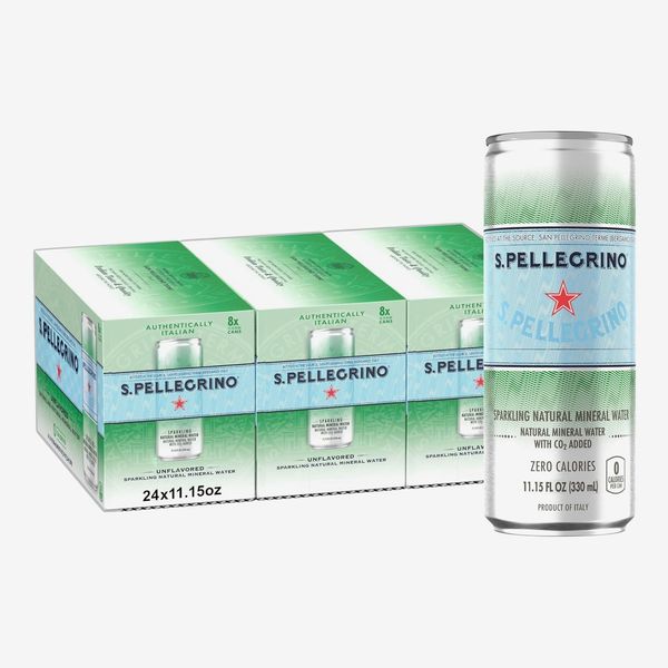 S.Pellegrino Sparkling Natural Mineral Water - Unflavored, Pack of 24