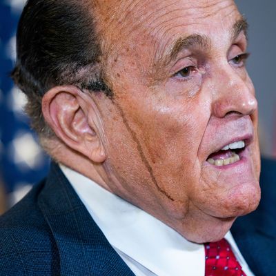 Rudy Giuliani’s Hair Dye Melts Down Face During Conference