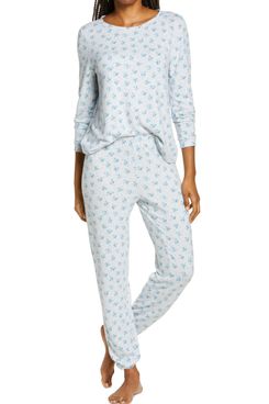 BP. Comfy Print Brushed-Knit Pajamas