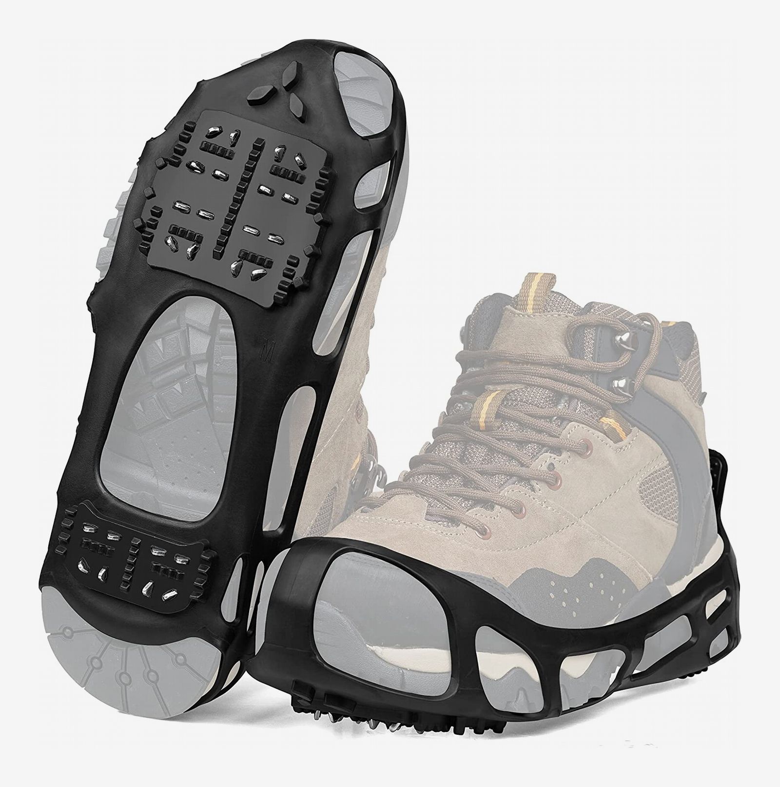 Details about   Winter Ice Snow Grips Gripper Crampons Cleat Shoes Spike Boots Anti Slip Durable 