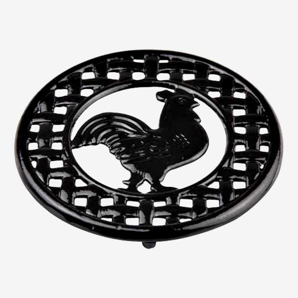 Home Basics Cast Iron Rooster (Black) Trivet