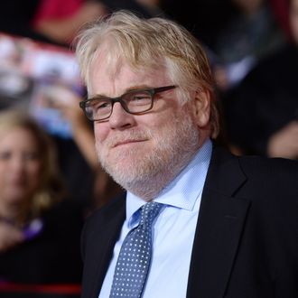 Philip Seymour Hoffman arrives for the Los Angeles premiere of 