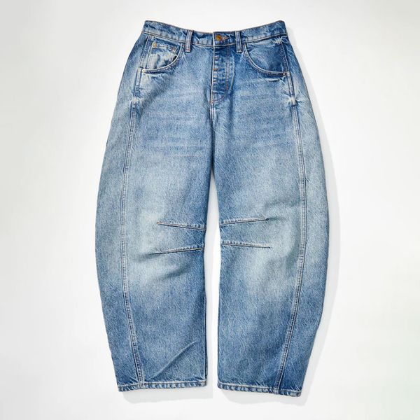 We The Free Good Luck Mid-Rise Barrel Jeans