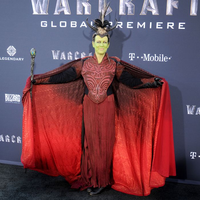 Here Is Actress and Orc Shaman Jamie Lee Curtis at the Warcraft Premiere