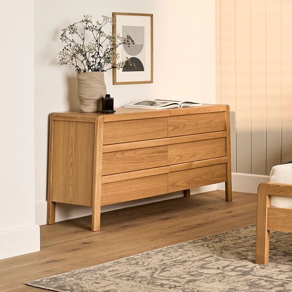 Article Dalsa 6-Drawer Double Dresse - Natural Oak