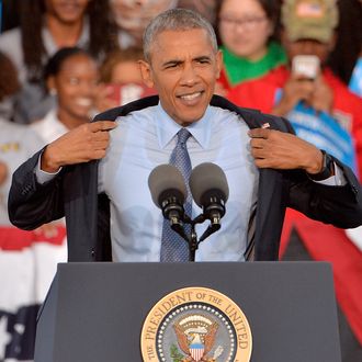 President Obama Campaigns For Hillary Clinton In North Carolina