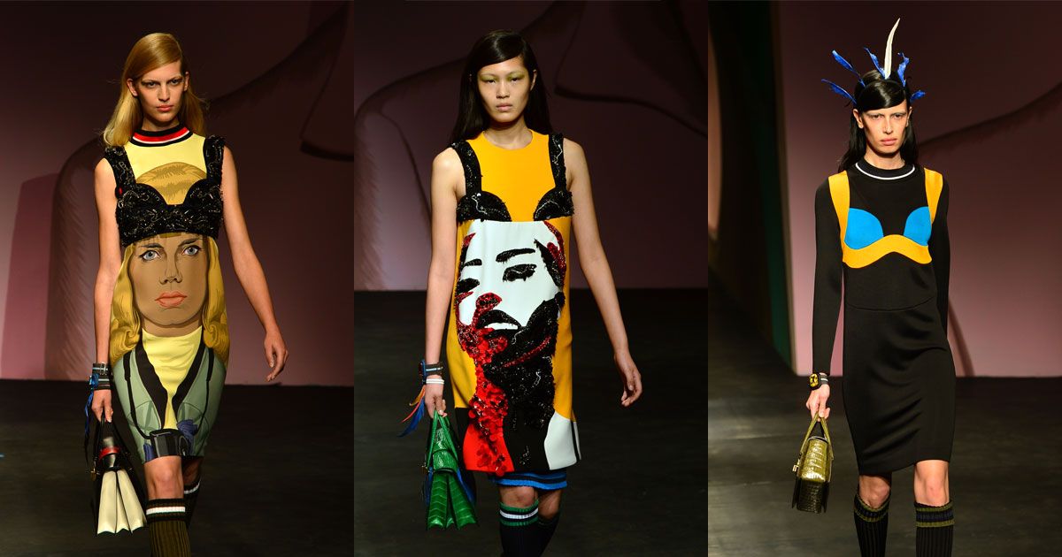 Prada's Sparkly, Subversive Femininity