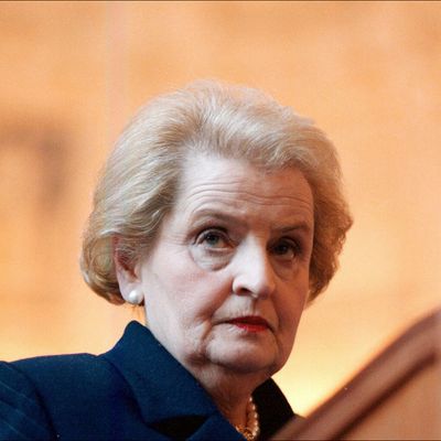 Madeline Albright in Itay in 1997.