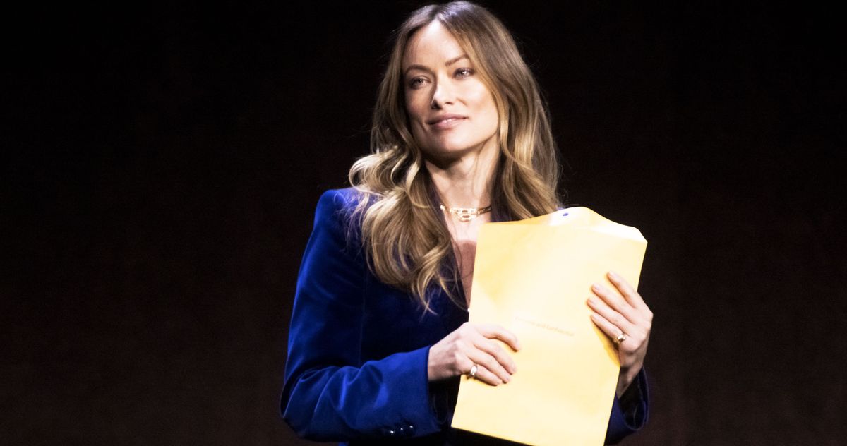 Olivia Wilde on Jason Sudeikis Custody Files Served Onstage