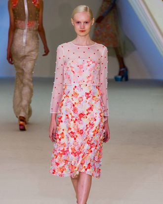 Power Outage at Erdem Spring 2013, Models Take It in Stride