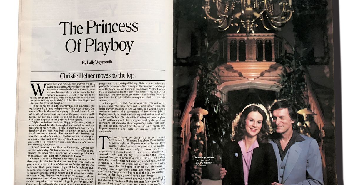 Remembering When Christie Hefner Took Over Playboy