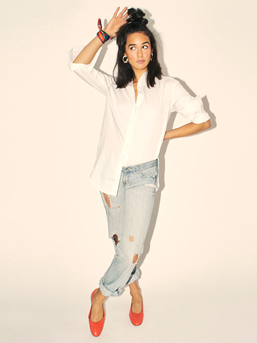 White Shirt & Blue Jeans ::: The Fashion Tag Blog