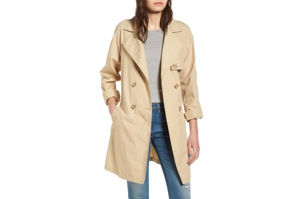 BP. Double Breasted Belted Trench Coat