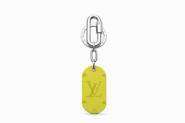 Military Tab Charm and Key Holder in Yellow