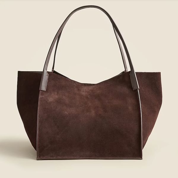 J.Crew Large Berkeley Tote in Suede