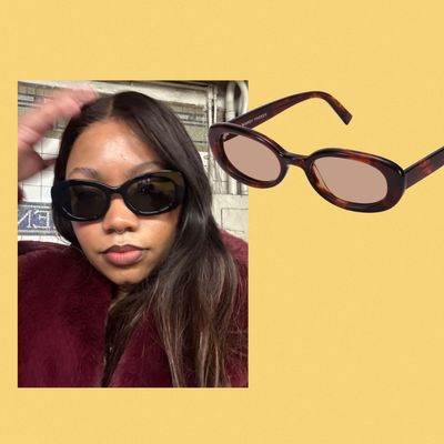 Cut You Off Round Frame Cut Out Design‎ Sunglasses Brown Large  main image 3