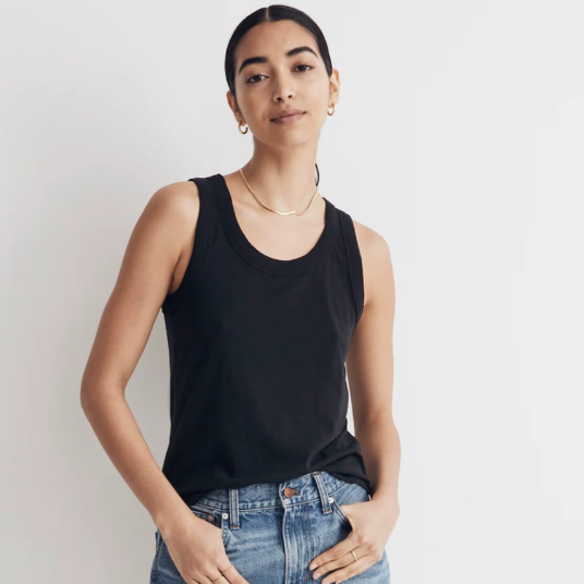 Madewell Whisper Cotton Scoopneck Tank Top