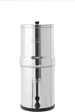 Berkey Gravity-Fed Travel Water Filter with 2 Black Berkey Purification Elements, 1.5gal