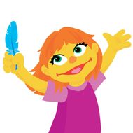 Julia, new Sesame Street character with autism.