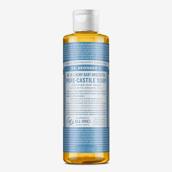 Dr. Bronner's Pure-Castile Liquid Soap Baby Unscented, 8 Ounce