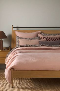 Anthropologie Washed Linen Duvet Cover​ - Queen