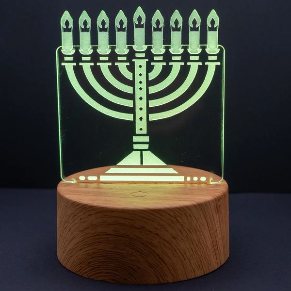 LaserKnax LED Menorah Night Light