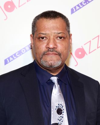 Actor Laurence Fishburne attends the Paul Simon Songbook to Benefit Jazz at Lincoln Center gala concert & dinner at Frederick P. Rose Hall, Jazz at Lincoln Center on April 18, 2012 in New York City.