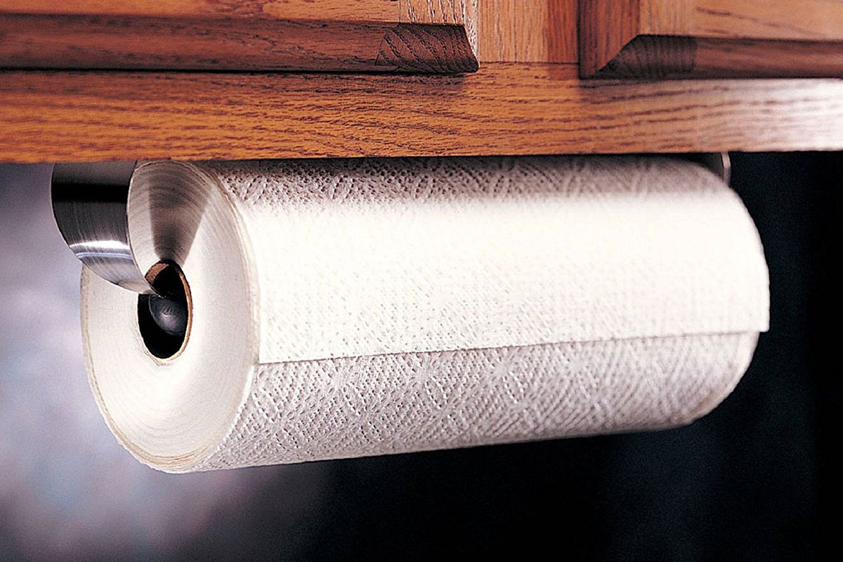 Wall Mounted Roll Paper Towels Holder Rack Tissue Roll Stand Bathroom Kitchen 