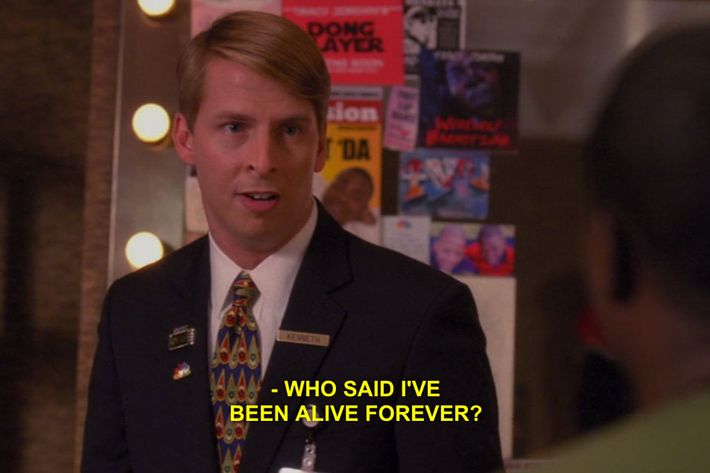 Every Reference to Kenneth’s Immortality on ’30 Rock’