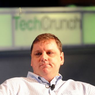 Michael Arrington, founder of TechCrunch, speaks at the TechCrunch Disrupt conference in San Francisco, California, U.S., on Monday, Sept. 27, 2010. The conference runs until Sept. 29. Photographer: Noah Berger/Bloomberg via Getty Images